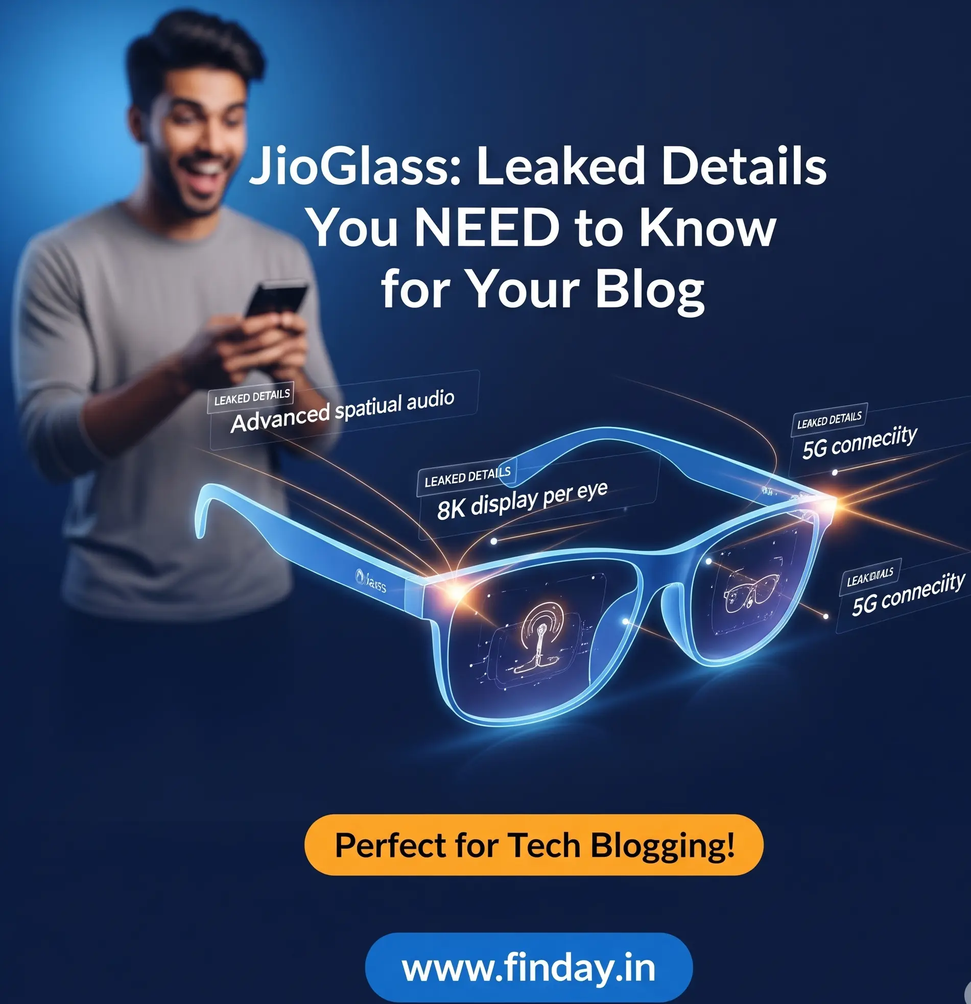 JioGlass की एंट्री जल्द! भारत के पहले स्मार्ट AR चश्मे की लीक डिटेल्स वायरल 🔥🕶️