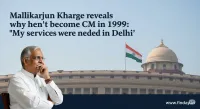 मल्लिकार्जुन खड़गे ने खोले 1999 में मुख्यमंत्री न बनने के राज़, बोले - मेरी सेवाएं दिल्ली में ज़रूरी थीं